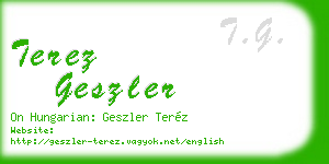 terez geszler business card
